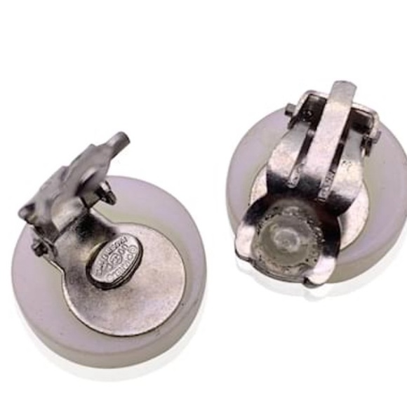 Chanel Iridescent Clip On Earrings with box 100% authentic - Picture 3 of 7